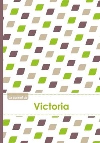  XXX - Le carnet de Victoria - Lignes, 96p, A5 - Pe´tales Vert Taupe Gris.