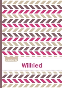  XXX - Le carnet de Wilfried - Lignes, 96p, A5 - Motifs Violet Gris Taupe.