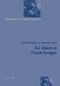 Antonio Rodriguez - Le chant et l'écrit lyrique.