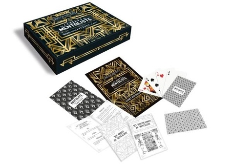 Le coffret du mentaliste. Avec 6 enveloppes, 1 livret de règles, 1 carte d'illustrations, 1 jeu de 52 cartes, 1 carnet de notes, 6 jeux de 5 cartes de notation, 1 crayon