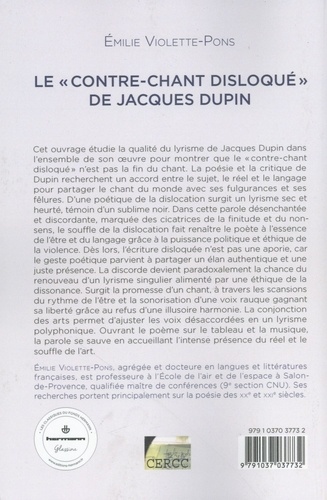Le "contre-chant disloqué" de Jacques Dupin