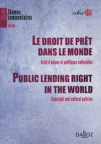 Le droit de prêt dans le monde - Droit dauteur et politiques culturelles.pdf