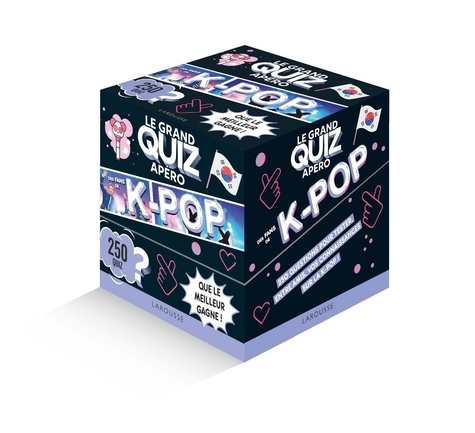 Le grand Quiz apéro des fans de K-POP. Boîte avec 250 cartes