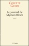 Colette Guedj - Le journal de Myriam Bloch.