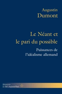 Le néant et le pari du possible