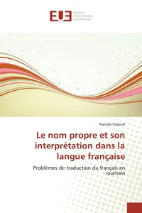 Le nom propre et son interprétation dans la langue française
