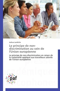 Le principe de non-discrimination au sein de l'union européenne