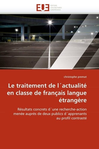  Premat-c - Le traitement de l''actualité en classe de français langue étrangère.