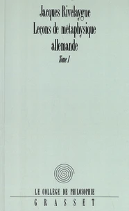 Leçons de métaphysique allemande