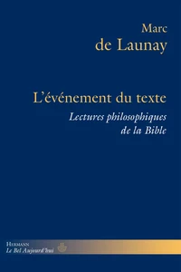 Lectures philosophiques de la Bible