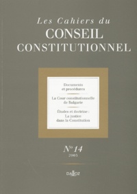 Les Cahiers du Conseil constitutionnel N° 14/2003.pdf
