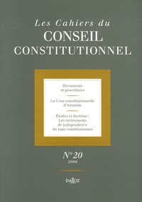 Les Cahiers du Conseil constitutionnel N° 20, 2006.pdf
