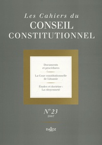 Les Cahiers du Conseil constitutionnel N° 23.pdf