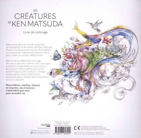 Les créatures de Ken Matsuda. Livre de coloriage