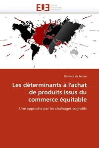 Les déterminants à l''achat de produits issus du commerce équitable