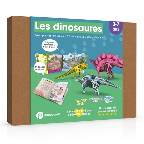 Les dinosaures. Fabrique tes dinosaures 3D et deviens paléontologue !