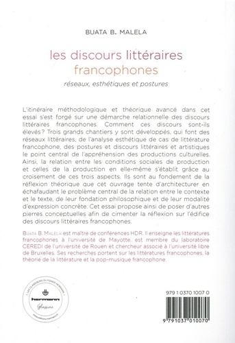 Les discours littéraires francophones. Réseaux, esthétiques et postures
