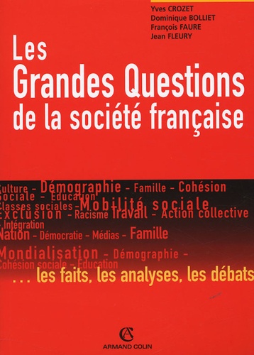 Yves Crozet et Dominique Bolliet - Les Grandes Questions de la société française.