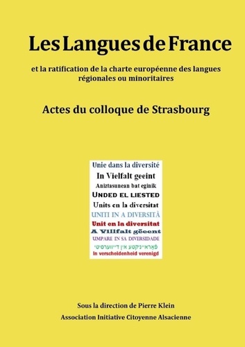 Citoyenne alsacienne associati Initiative - Les Langues de France.