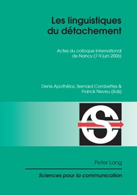 Denis Apothéloz - Les linguistiques du détachement.