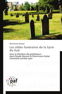 Les stèles funéraires de la syrie du sud