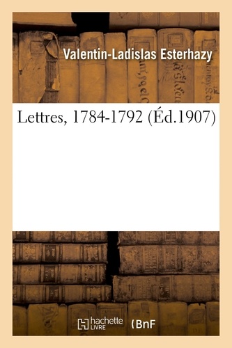 Lettres, 1784-1792