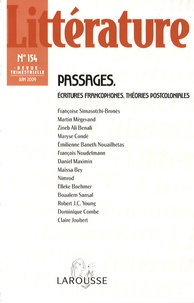 Nathalie Jouven - Littérature N° 154, Juin 2009 : Passages, écritures francophones, théories postcoloniales.