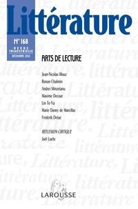 Nathalie Jouven - Littérature N° 168, Décembre 201 : Arts de lecture.