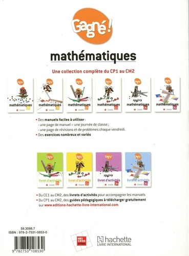 Mathématiques CE2 Gagné !. Livre de l'élève