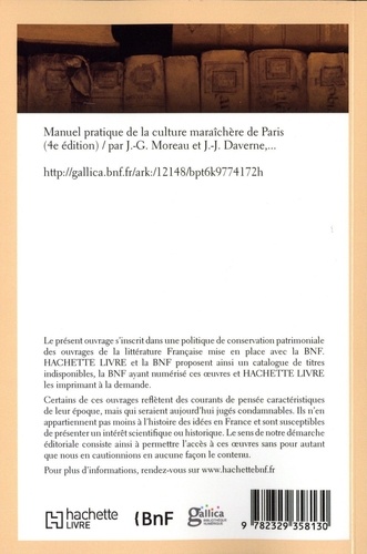 Manuel pratique de la culture maraîchère de Paris 4e édition