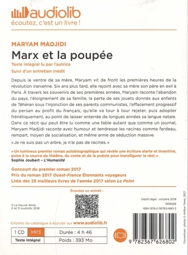 Marx et la poupée  avec 1 CD audio MP3