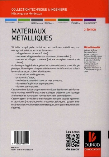 Matériaux métalliques 2e édition