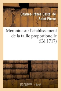 Memoire sur l'etablissement de la taille proportionelle
