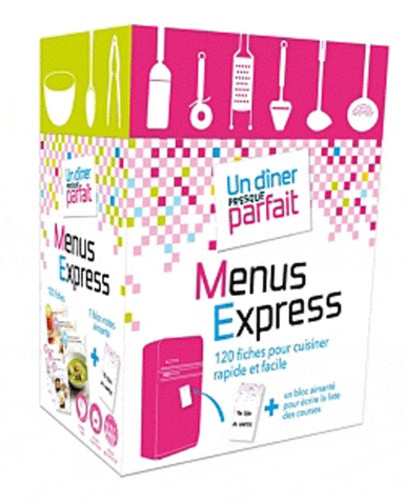  Hachette - Menus Express - 120 fiches pour cuisiner rapide et facile.