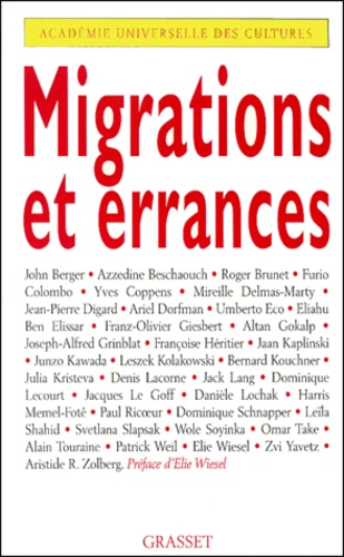 Migrations et errances. Forum international, Unesco, 7 et 8 juin 2000