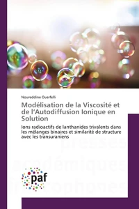 Modélisation de la Viscosité et de l'Autodiffusion Ionique en Solution