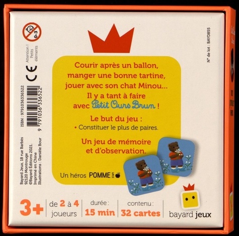 Mon premier mémo Petit Ours Brun. Avec 32 cartes