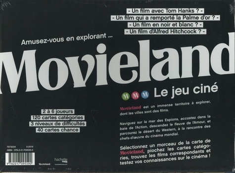 Movieland, le jeu ciné. Amusez-vous en explorant l'histoire du cinéma ! Avec 160 cartes