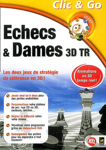  Anonyme - Echecs & Dames 3D temps réel - CD-ROM.