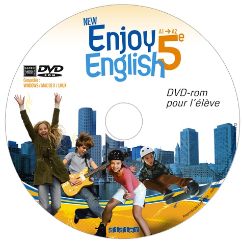 Catherine Marcangeli - New Enjoy English 5e A1-A2. 1 DVD