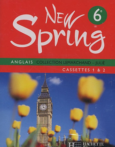  Hachette Education - New Spring Anglais - 4 Cassettes Audio pour la classe.