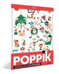  Poppik et Julie Mercier - Noël - Miniposter en 30 stickers.