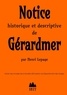 Henri Lepage - Notice historique et descriptive de Gérardmer.