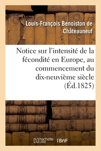  Berthier - Notice sur l'intensité de la fécondité en Europe, au commencement du dix-neuvième siècle.