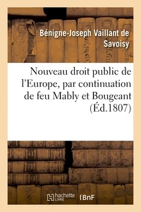  Hachette BNF - Nouveau droit public de l'Europe, par continuation de feu Mably et Bougeant.