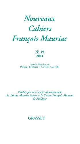 Nouveaux Cahiers François Mauriac N° 19/2011