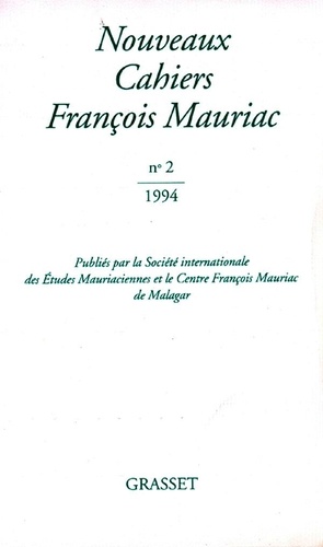 Nouveaux Cahiers François Mauriac N° 2/1994