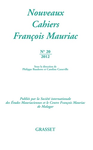 Nouveaux Cahiers François Mauriac N° 20/2012