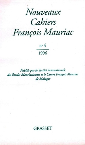 Nouveaux Cahiers François Mauriac N° 4/1996