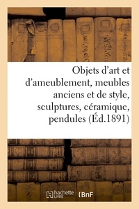Charles Mannheim - Objets d'art et d'ameublement, meubles anciens et de style, sculptures, céramique, pendules.